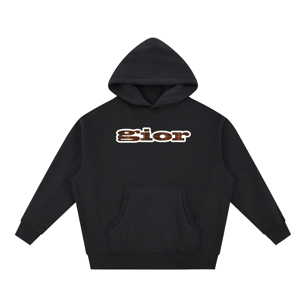 PLAID BOXY HOODIE